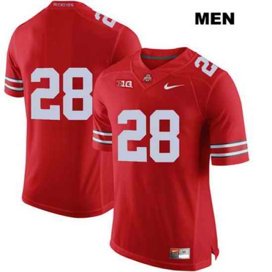 Amari McMahon Ohio State Buckeyes Authentic Stitched Mens Nike  28 Red College Football Jersey Without Name Jersey